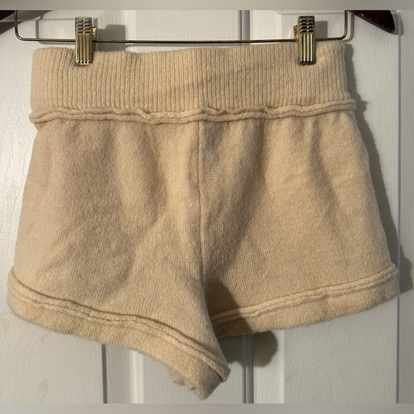 FREE PEOPLE x REVOLVE S Intimately 2pc Silent Mode Crop Hoodie Short SET Wool - Picture 15 of 16